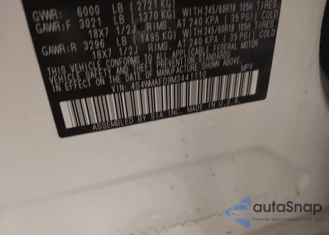 2021 Subaru Ascent Premium z USA, uszkodzony, nr VIN 4S4WMAFD9M3441110